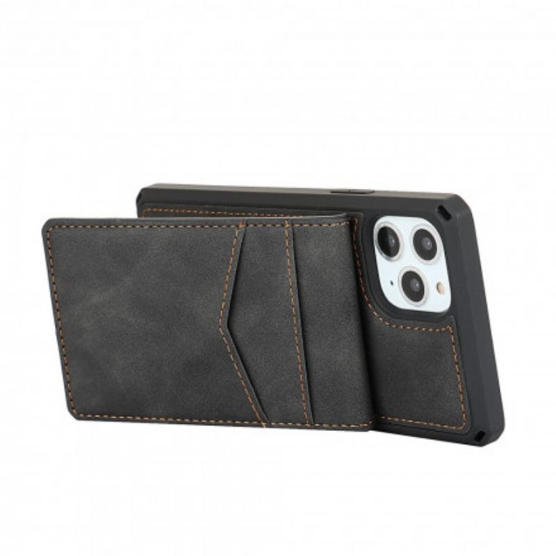 Capa Para iPhone 11 Pro Max Titulares De Cartão De Suporte Vertical E Horizontal