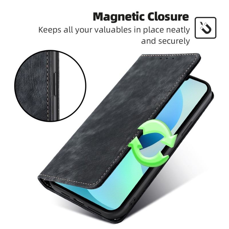 Capa De Celular Para Xiaomi Redmi Note 12 5G Flip Rfid