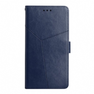 Capa De Couro Para Xiaomi Redmi Note 12 5G De Cordão Design Y Strappy