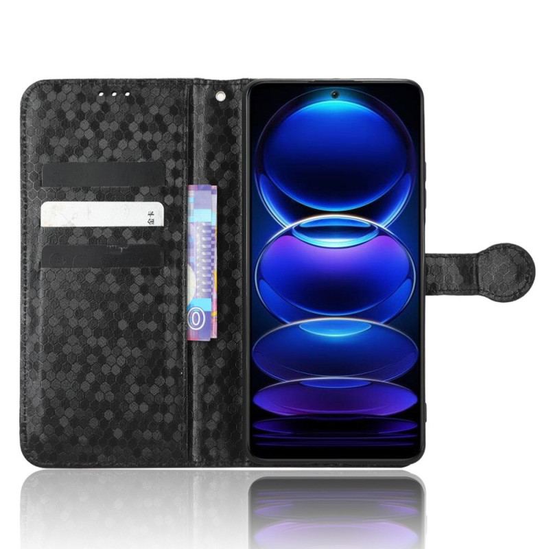 Capa De Couro Para Xiaomi Redmi Note 12 5G De Cordão Padrão 3d Strappy