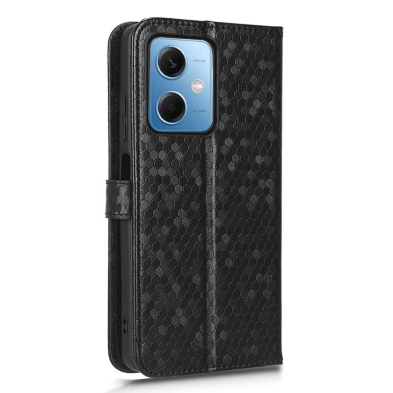 Capa De Couro Para Xiaomi Redmi Note 12 5G De Cordão Padrão 3d Strappy