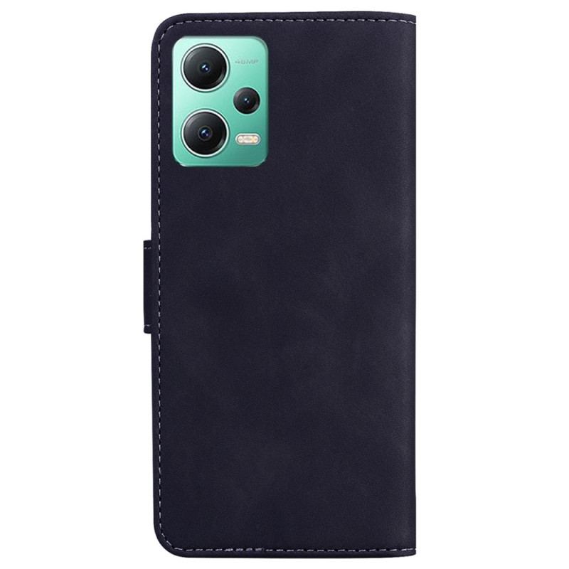 Capa De Couro Para Xiaomi Redmi Note 12 5G Desenho De Borboleta