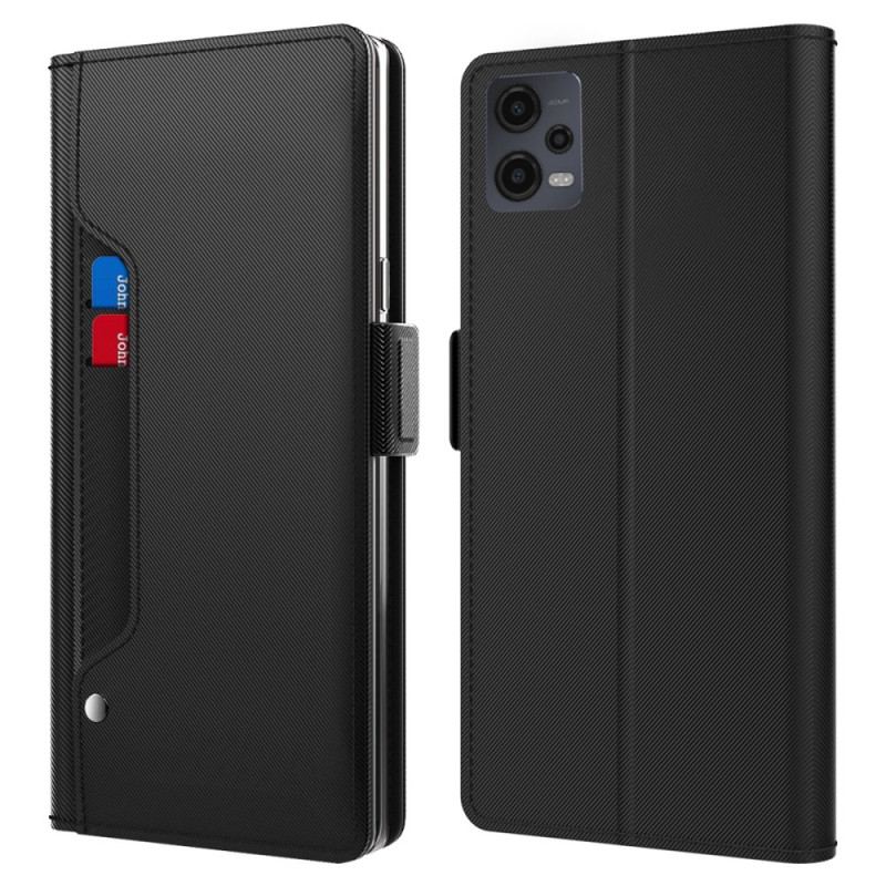 Capa De Couro Para Xiaomi Redmi Note 12 5G Espelho Removível E Porta-cartões