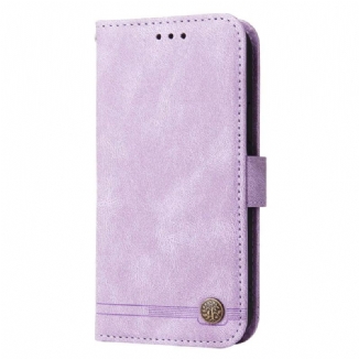 Capa De Couro Para Xiaomi Redmi Note 12 5G Estilo De Couro Com Rebite Decorativo