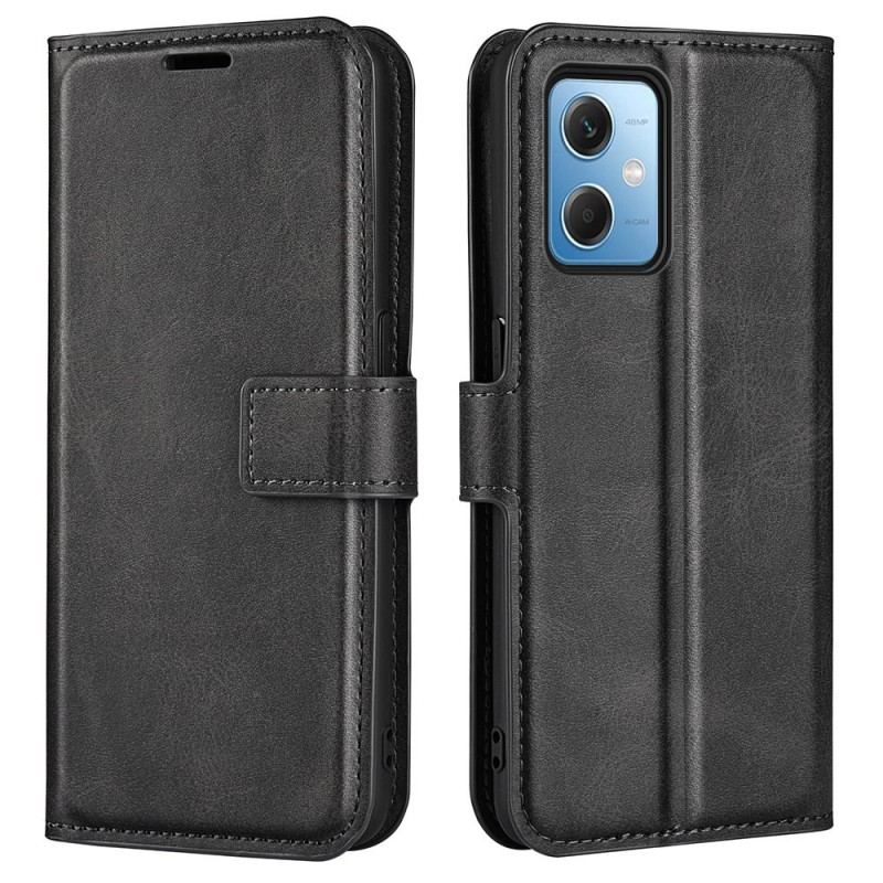 Capa De Couro Para Xiaomi Redmi Note 12 5G Estilo Cor De Couro