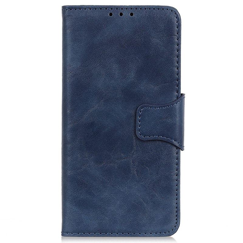 Capa De Couro Para Xiaomi Redmi Note 12 5G Fecho Magnético Reversível