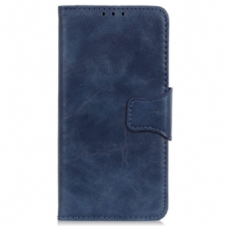 Capa De Couro Para Xiaomi Redmi Note 12 5G Fecho Magnético Reversível