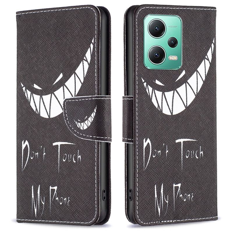 Capa Em Pele Para Xiaomi Redmi Note 12 5G Telefone Do Mal