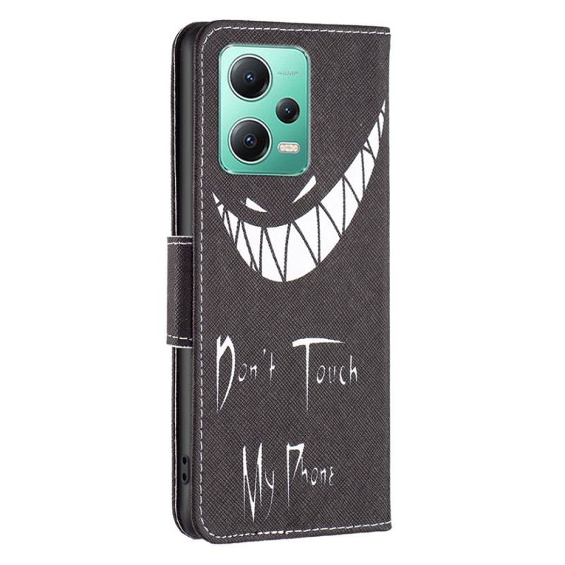 Capa Em Pele Para Xiaomi Redmi Note 12 5G Telefone Do Mal