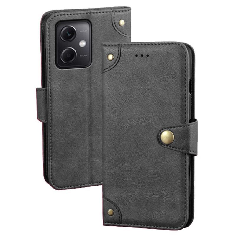 Capa Flip Para Xiaomi Redmi Note 12 5G Botão Magnético