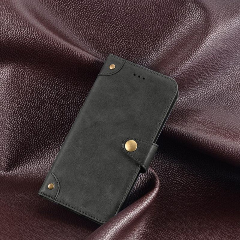 Capa Flip Para Xiaomi Redmi Note 12 5G Botão Magnético