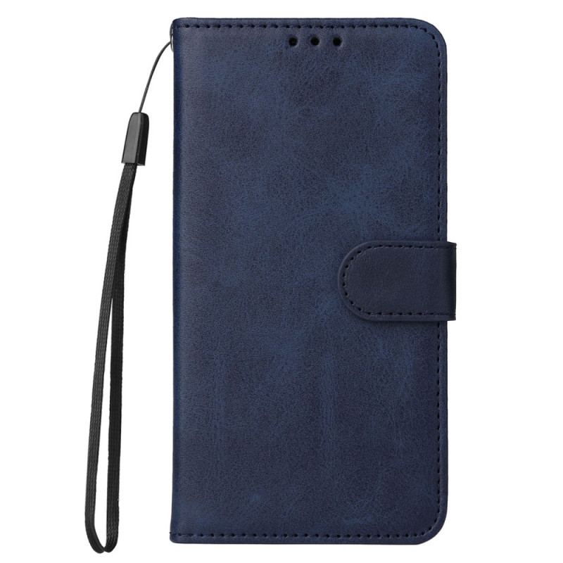 Capa Flip Para Xiaomi Redmi Note 12 5G De Cordão Simples Com Alça