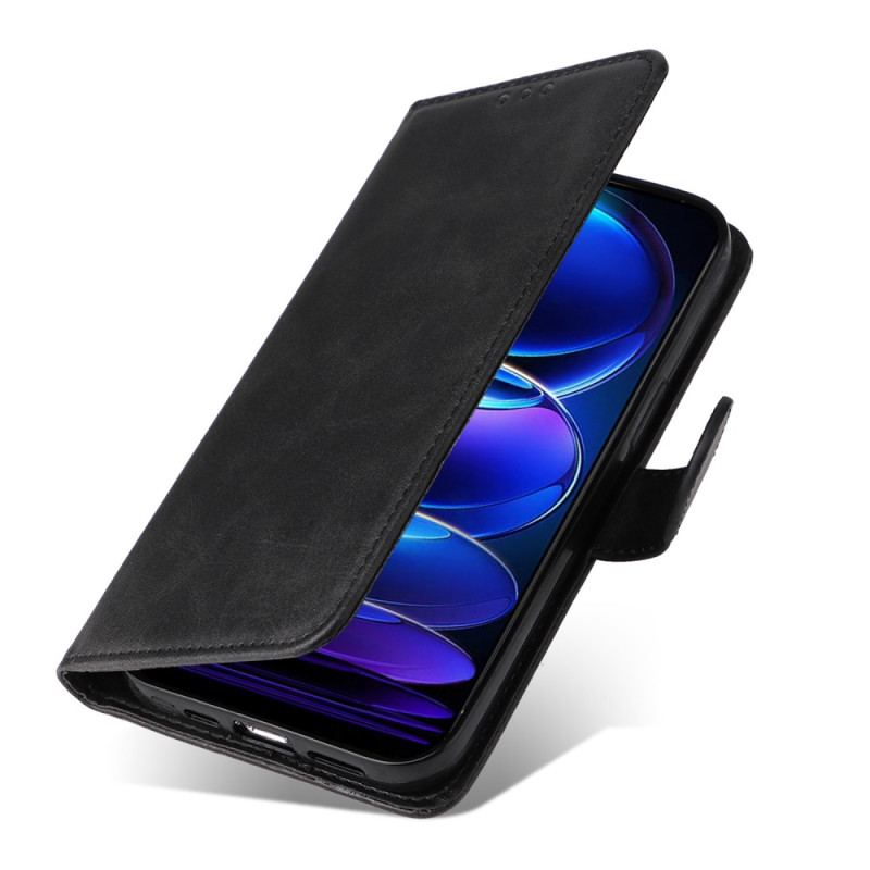 Capa Flip Para Xiaomi Redmi Note 12 5G De Cordão Simples Com Alça