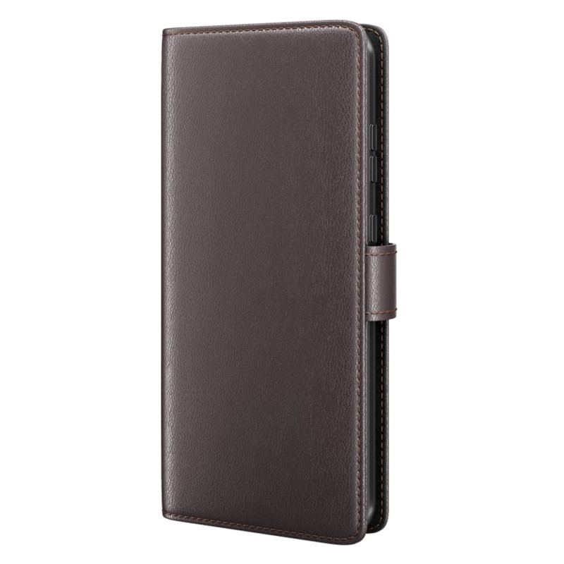 Capa Flip Para Xiaomi Redmi Note 12 5G Couro Genuíno