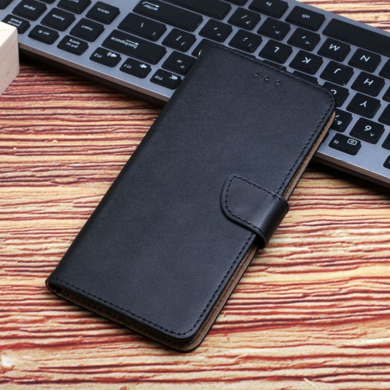 Capa Flip Para Xiaomi Redmi Note 12 5G Couro Napa Genuíno