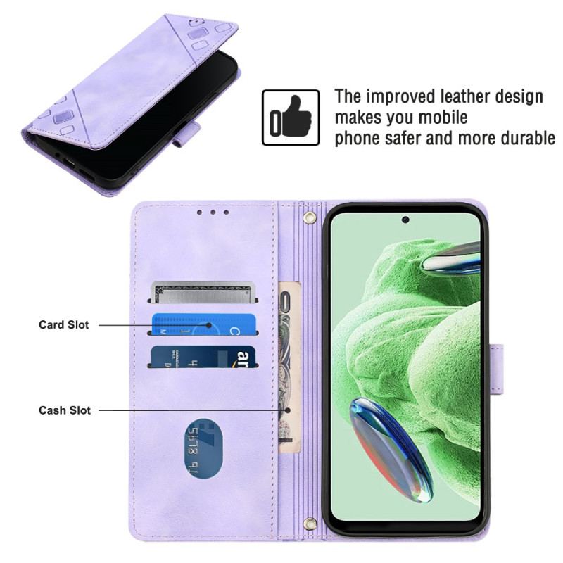 Capa Flip Para Xiaomi Redmi Note 12 5G Desenho 70