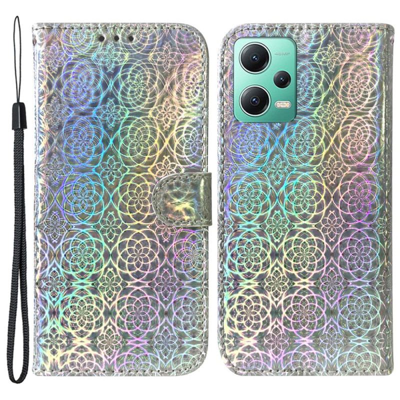 Capa Flip Para Xiaomi Redmi Note 12 5G Estilo Discoteca