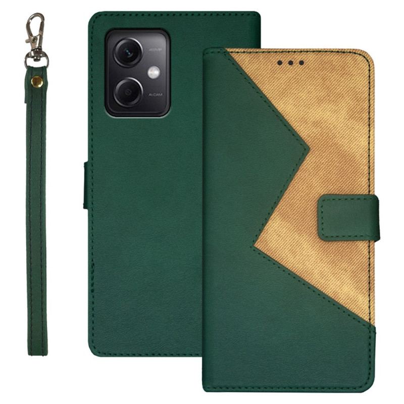 Capa Flip Para Xiaomi Redmi Note 12 5G Idewei Bicolor