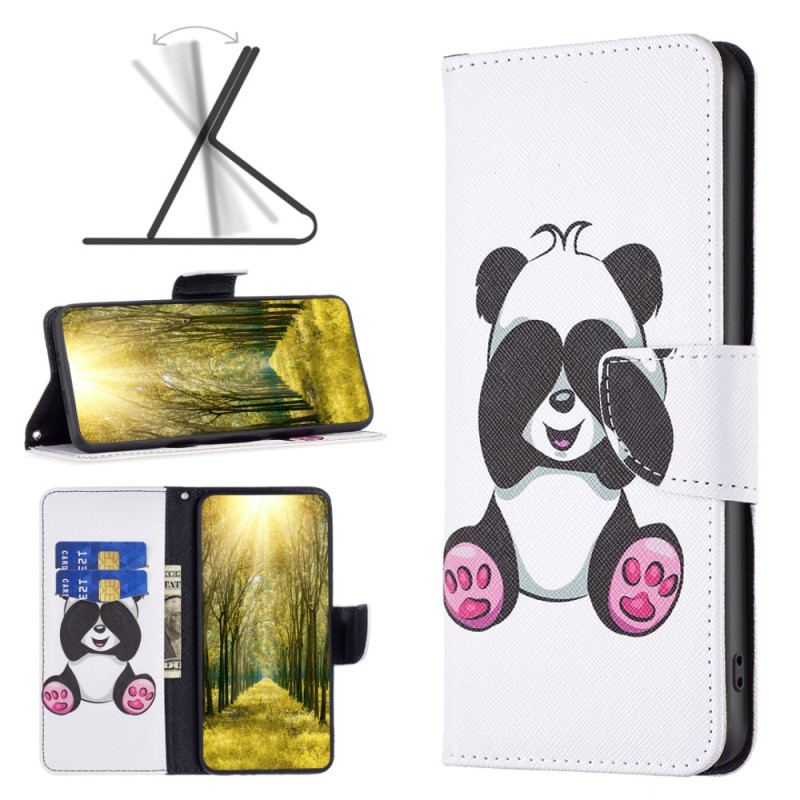 Capa Flip Para Xiaomi Redmi Note 12 5G Meu Panda