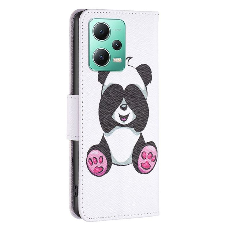 Capa Flip Para Xiaomi Redmi Note 12 5G Meu Panda