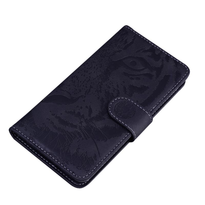 Capa Flip Para Xiaomi Redmi Note 12 5G Pegada De Tigre