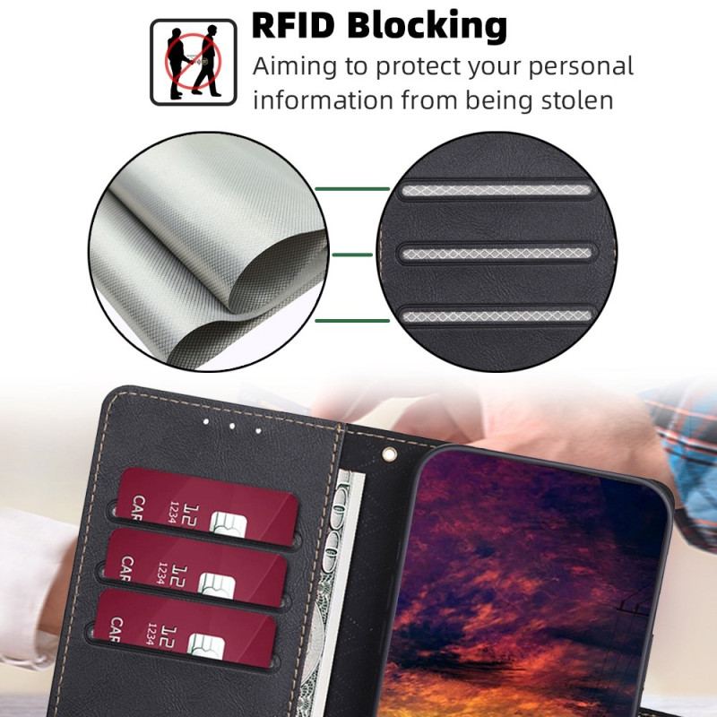 Capa Flip Para Xiaomi Redmi Note 12 5G Rfid Clássico