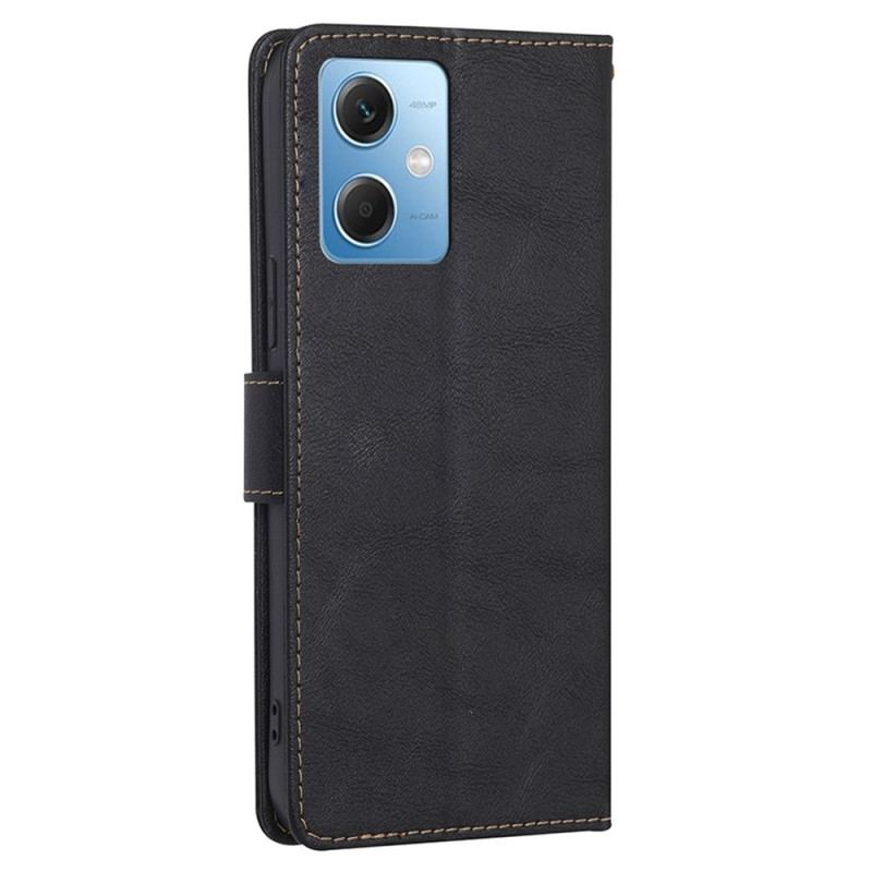 Capa Flip Para Xiaomi Redmi Note 12 5G Rfid Clássico