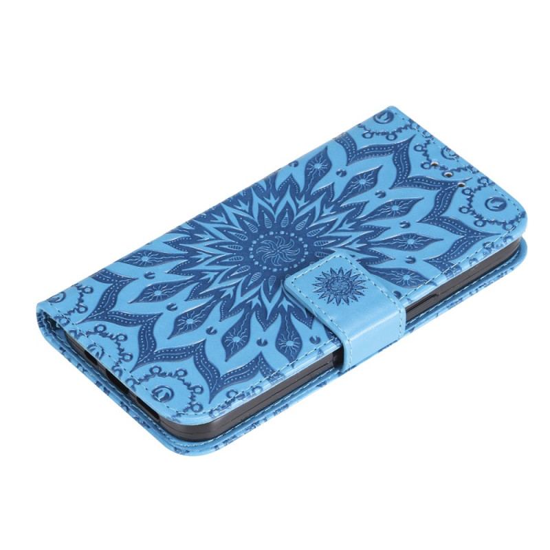 Capa Flip Para Xiaomi Redmi Note 12 5G Sol Com Cordão