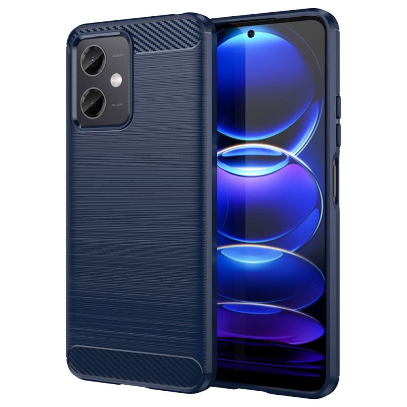 Capa Para Xiaomi Redmi Note 12 5G Fibra De Carbono Escovada