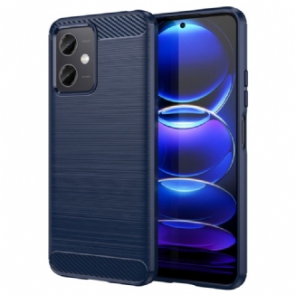 Capa Para Xiaomi Redmi Note 12 5G Fibra De Carbono Escovada