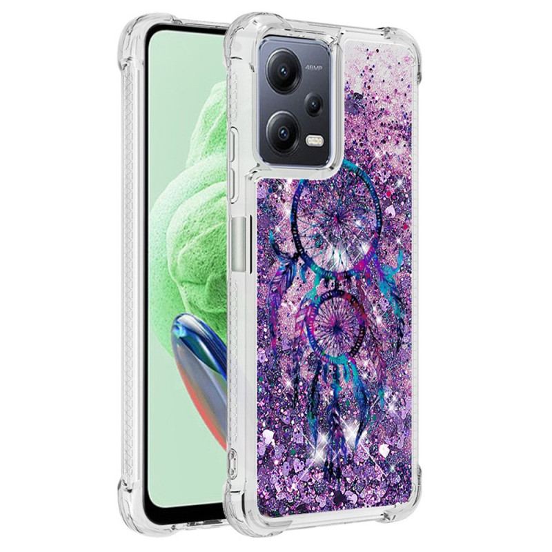 Capa Para Xiaomi Redmi Note 12 5G Lantejoulas Apanhador De Sonhos