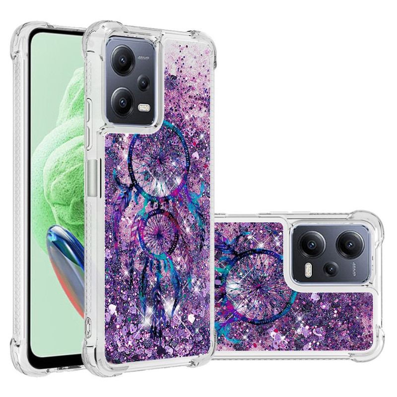 Capa Para Xiaomi Redmi Note 12 5G Lantejoulas Apanhador De Sonhos