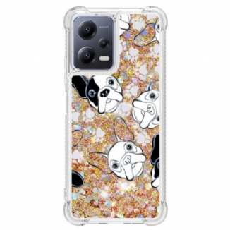 Capa Para Xiaomi Redmi Note 12 5G Lantejoulas Mr Dog