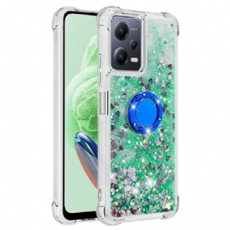 Capa Para Xiaomi Redmi Note 12 5G Suporte Para Anel De Lantejoulas Coloridas