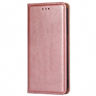 Capa De Celular Para Moto G73 5G Flip Costura De Couro Falso