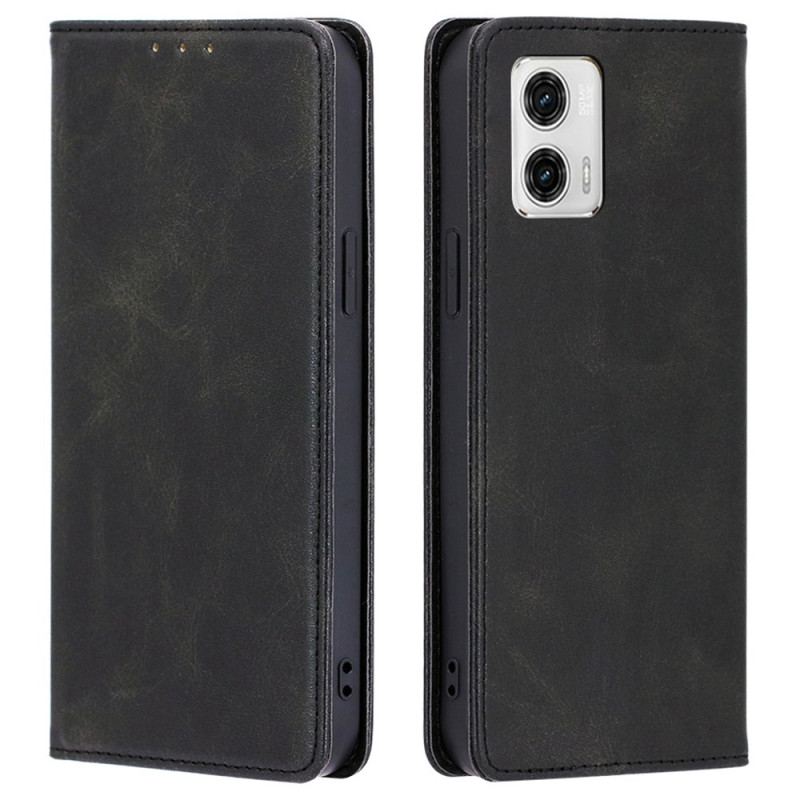 Capa De Celular Para Moto G73 5G Flip Couro Sintético