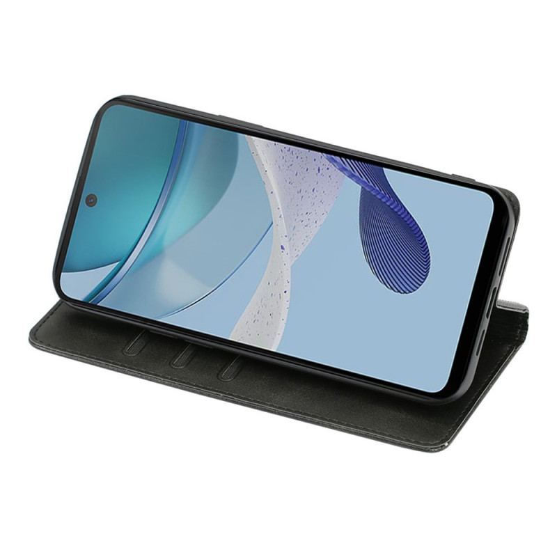 Capa De Celular Para Moto G73 5G Flip Couro Sintético