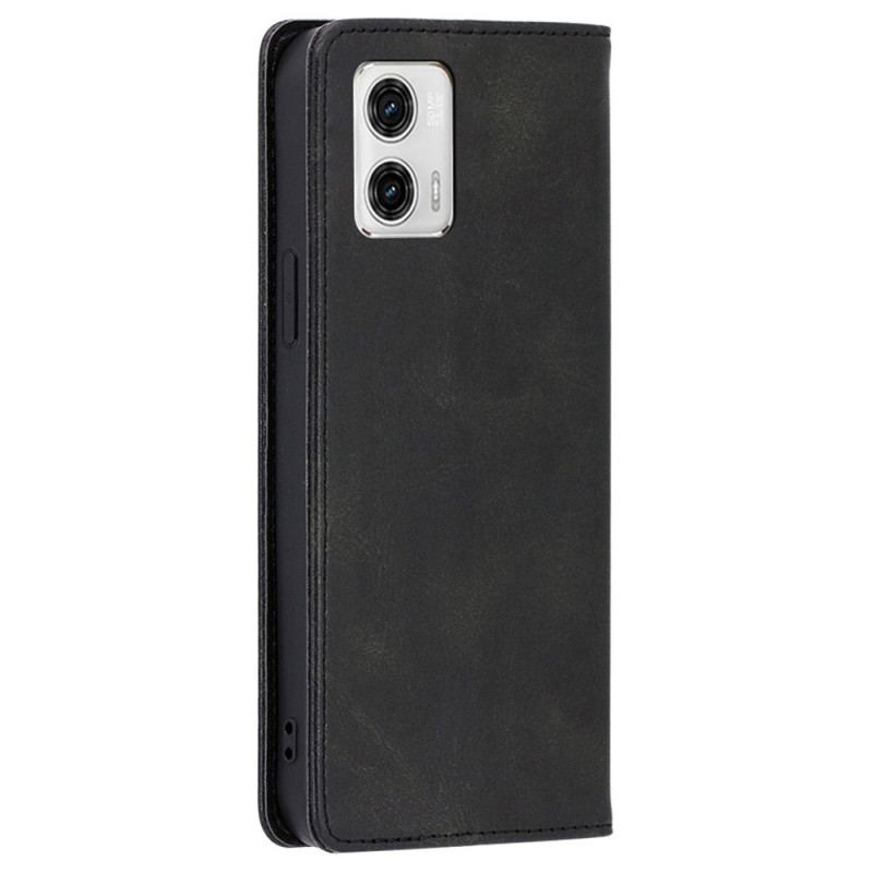 Capa De Celular Para Moto G73 5G Flip Couro Sintético