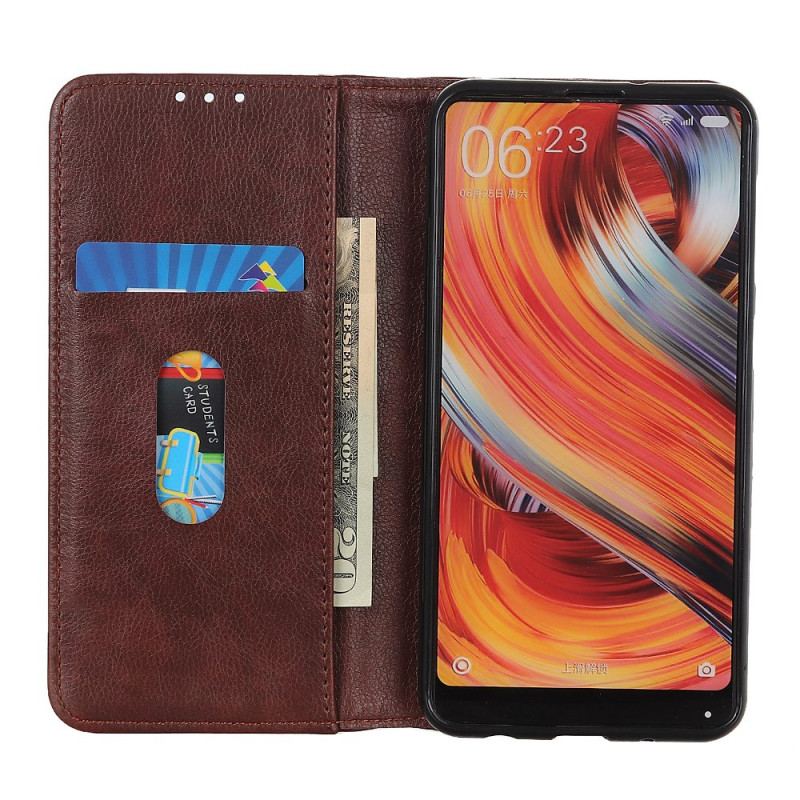 Capa De Celular Para Moto G73 5G Flip Elegante Couro Rachado