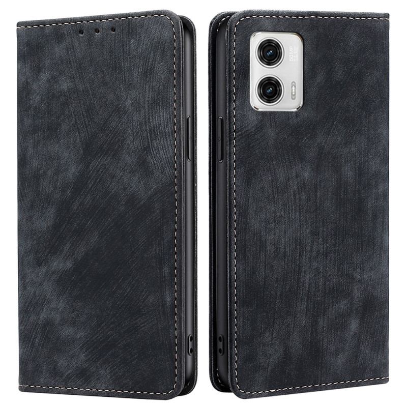 Capa De Celular Para Moto G73 5G Flip Retrô