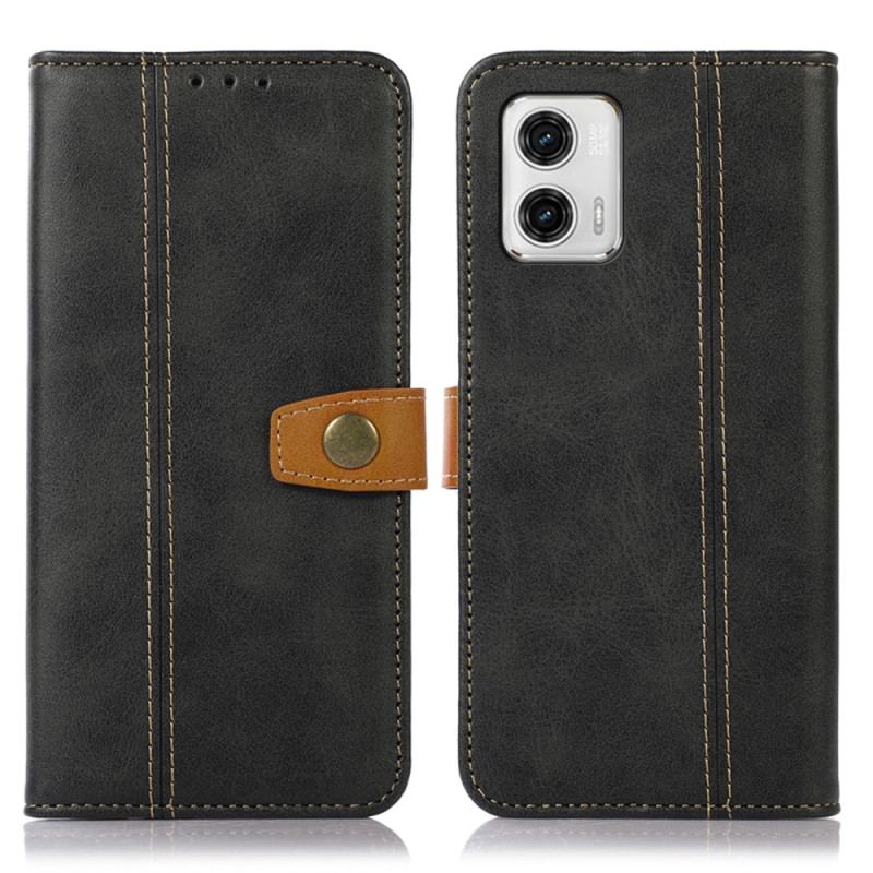 Capa De Couro Para Moto G73 5G Membrana