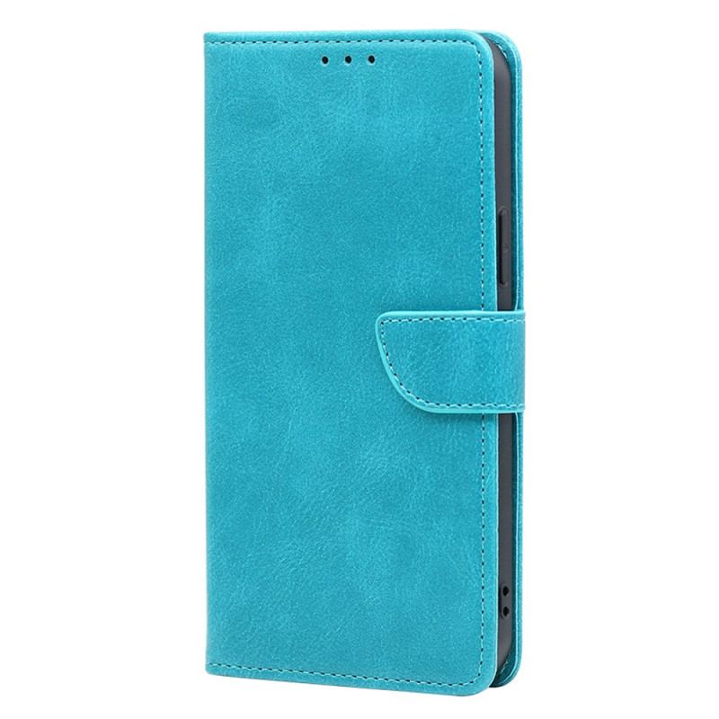 Capa Em Pele Para Moto G73 5G Fecho Oblíquo