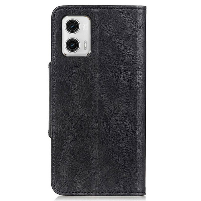 Capa Flip Para Moto G73 5G Botão Magnético