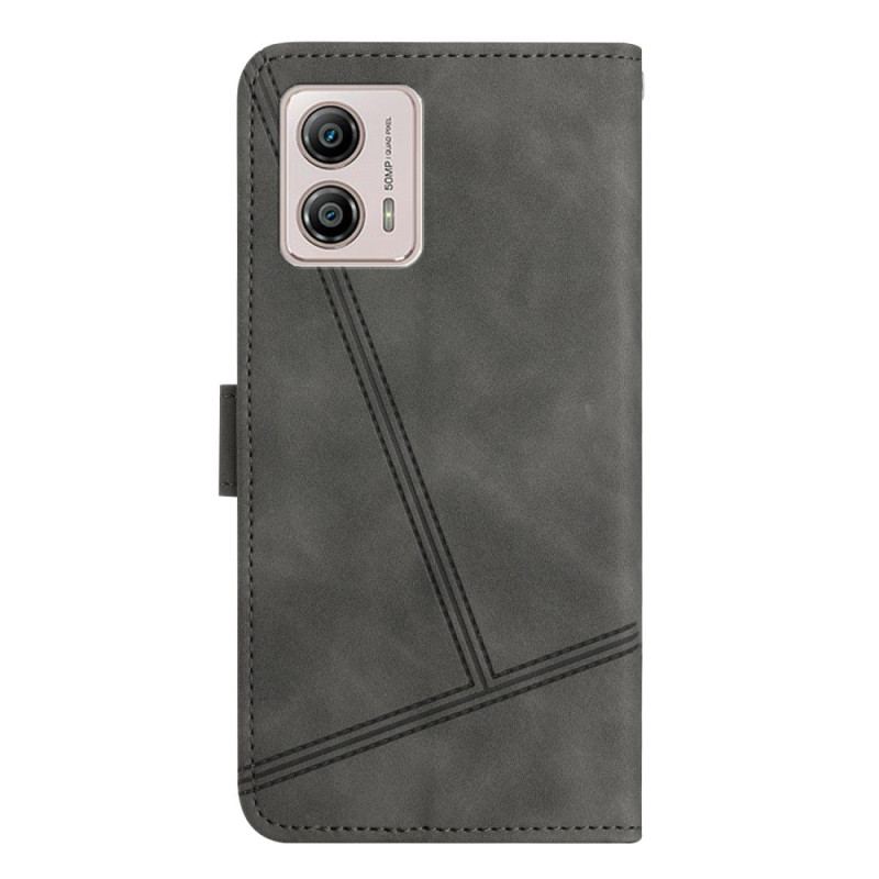 Capa Flip Para Moto G73 5G De Cordão Cordões