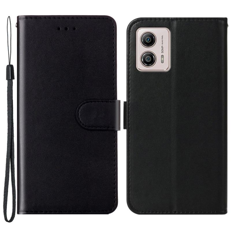 Capa Flip Para Moto G73 5G De Cordão Simples Com Alça