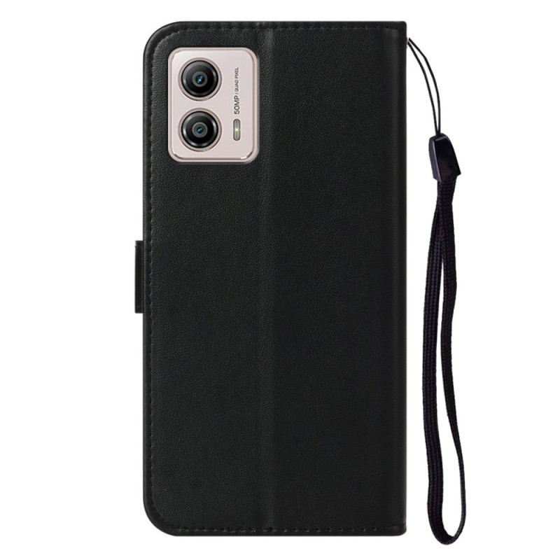 Capa Flip Para Moto G73 5G De Cordão Simples Com Alça