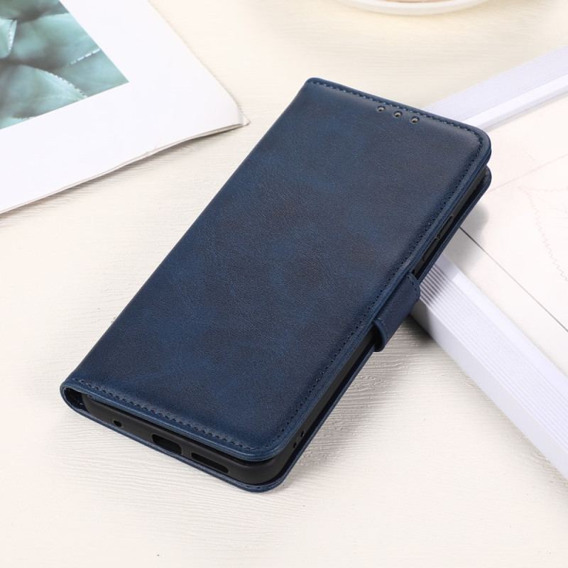 Capa Flip Para Moto G73 5G Estilo Clássico De Couro