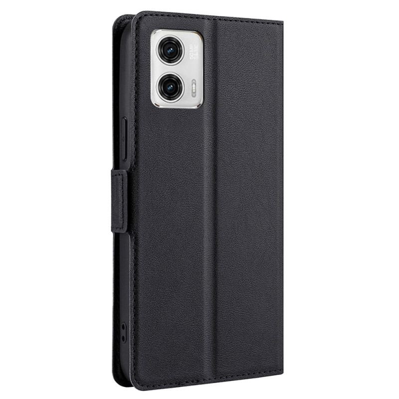 Capa Flip Para Moto G73 5G Fecho Duplo Finesse