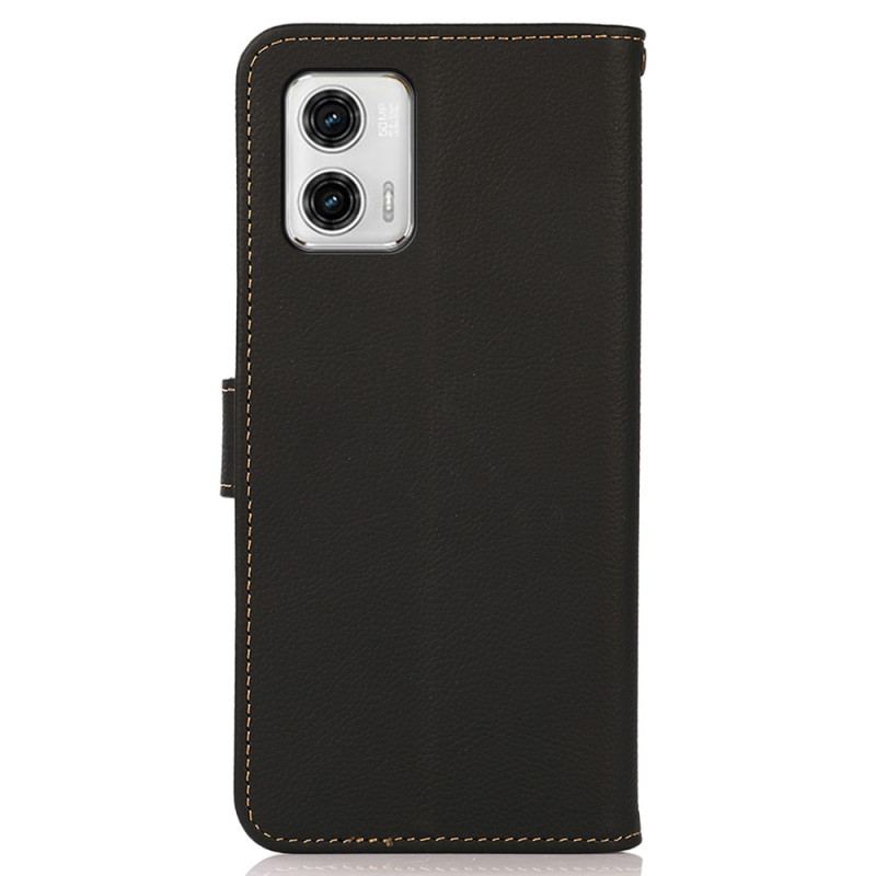 Capa Flip Para Moto G73 5G Khazneh Cinta Rfid