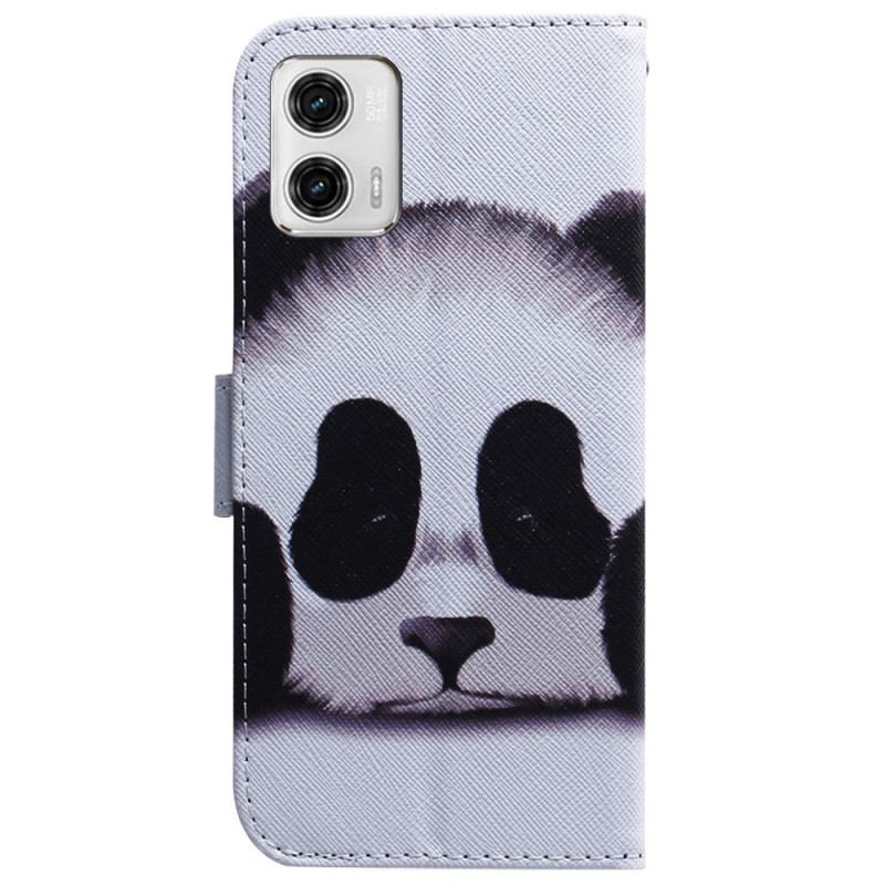 Capa Folio Para Moto G73 5G De Cordão Strappy Panda